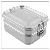 Stainless Steel Lunch box with Snacks Plate