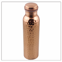 Pure Copper Water Bottle - Hammered