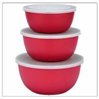 German Mixing Bowls with Plastic Lid