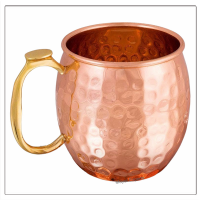 Copper Barrel Mule Mug with Brass Coin Handle