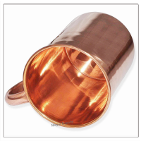 Copper Long Mug with Copper Handle