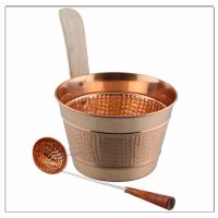 Copper Hammered Sauna Bucket