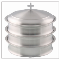 3 Communion Trays with Lid - Matte(Satin) Finish