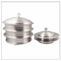 Communion Trays & Stacking Bread Plates with Covers