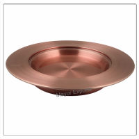 2 Communion Trays with Lid & 2 Stacking Bread Plates with Lid & 80 Cups - Copper Finish