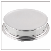 4 Communion Trays with Lid & 4 Stacking Bread Plates with Lid & 160 Cups - Mirror Finish