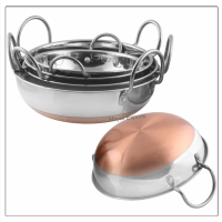 Copper Base Balti Dish / Serving Dish