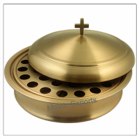 Stainless Steel Sauna Bucket with Copper Finish