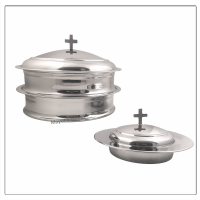 Communion Trays & Stacking Bread Plates with Covers